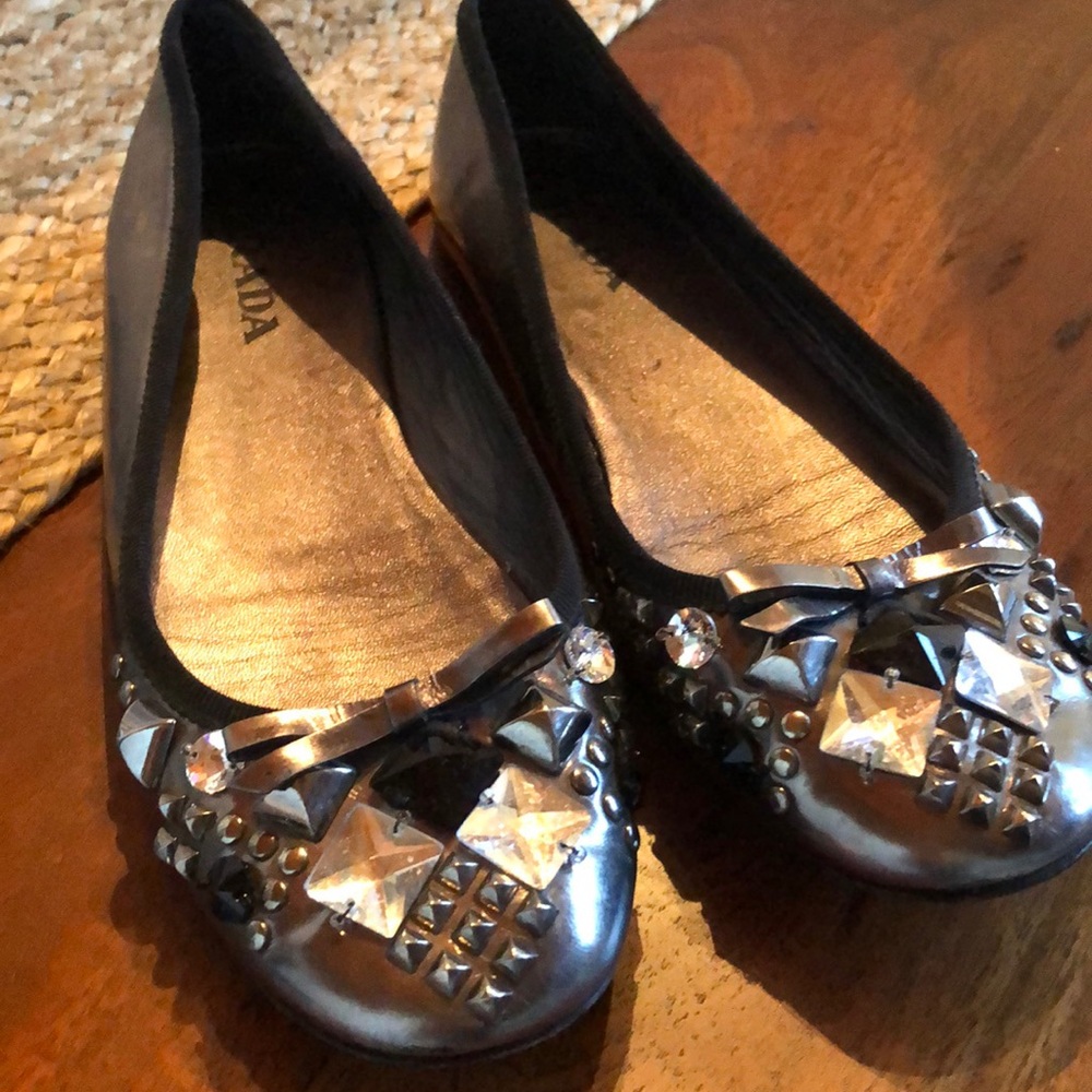 Prada Jeweled Flats